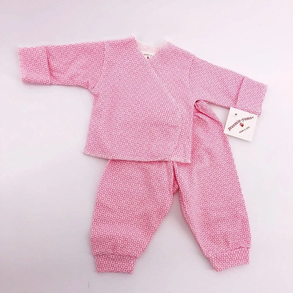 New‎ 6 to 8 Pounds Set Long Sleeve Tee Pant 2 Piece Bundle Newborn Baby Girl